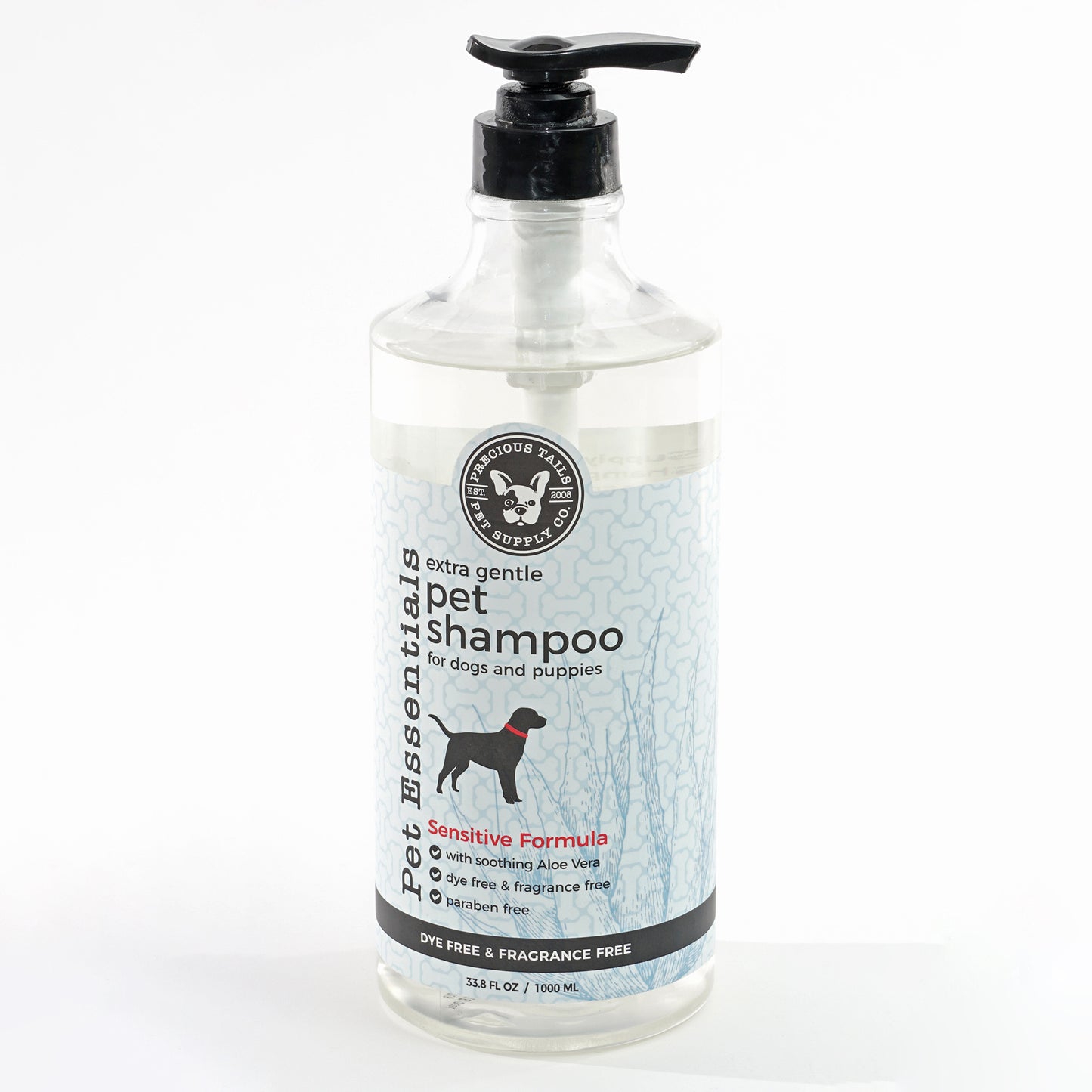 Precious Tails 2-in-1 Pet Shampoo for Dogs and Puppies with Sensitive Skin, Extra Gentle Fragrance Free, 1000ml