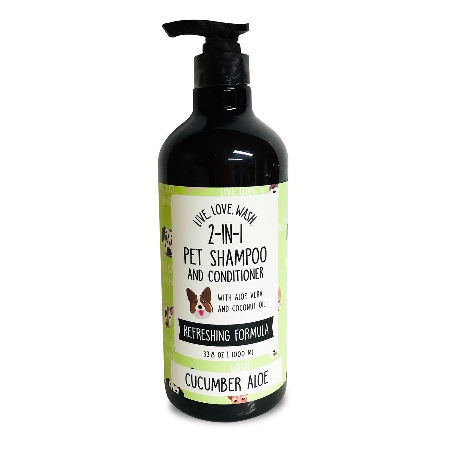 Precious Tails Live. Love. Wash. 2-in-1 Pet Shampoo & Conditioner, Cleanse, Conditions, Detangles, and Moisturizes, 1000ml