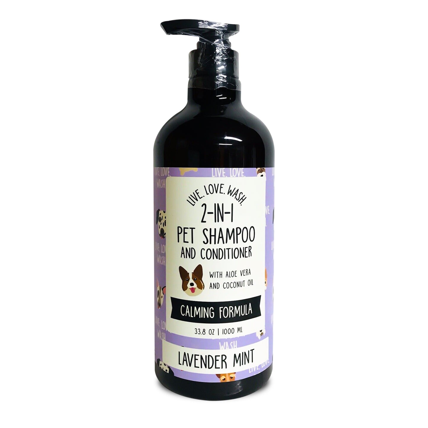 Precious Tails Live. Love. Wash. 2-in-1 Pet Shampoo & Conditioner, Cleanse, Conditions, Detangles, and Moisturizes, 1000ml