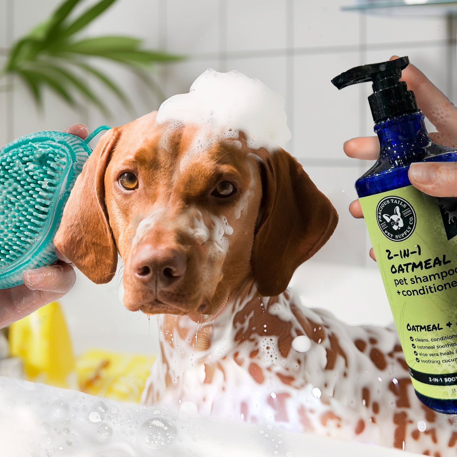 Precious Tails 2 IN 1 Pet Shampoo and Conditioner for Dogs Cleans Co