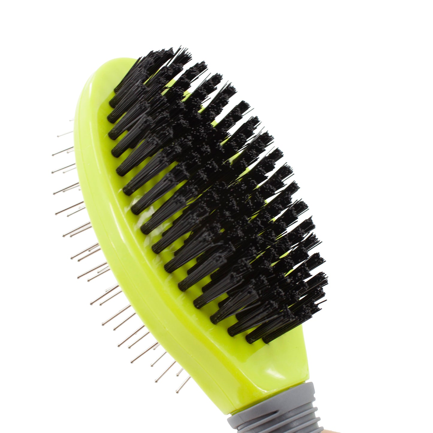 Precious Tails Dog Brush, Cat Brush, Pet Detangling Grooming Brush for Hair Removal of Pets, Double Sided Soft Bristles Slicker Brush