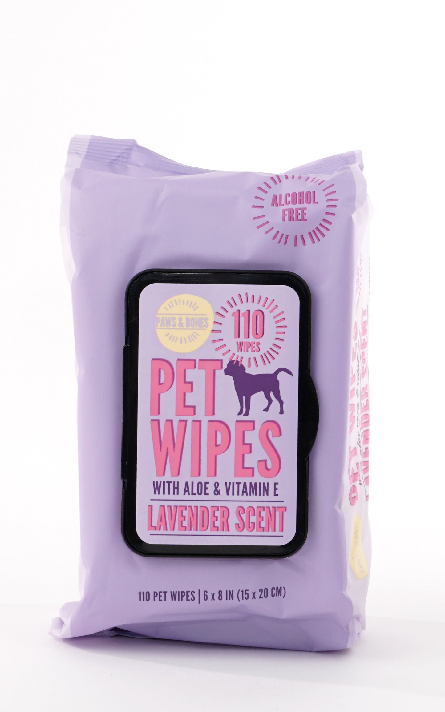 Precious Tails 110pc. Pet Wipes for Dogs, Dog Grooming Wipes, Puppy Wipes for Cleaning Deodorizing Paws, Butt, Body Extra Gentle with Aloe & Vitamin E.