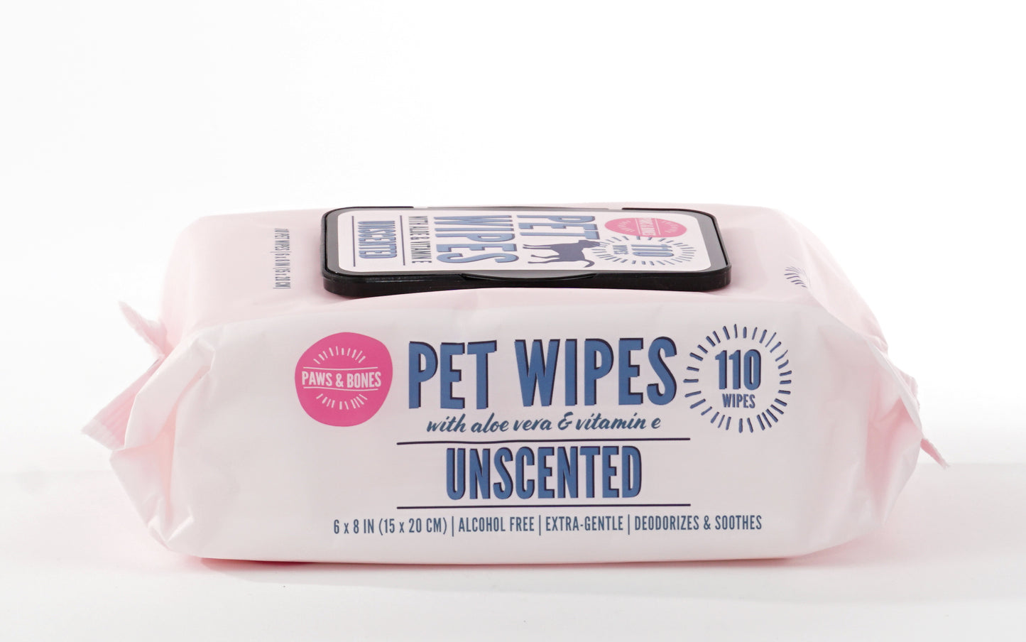 Precious Tails 110pc. Pet Wipes for Dogs, Dog Grooming Wipes, Puppy Wipes for Cleaning Deodorizing Paws, Butt, Body Extra Gentle with Aloe & Vitamin E.