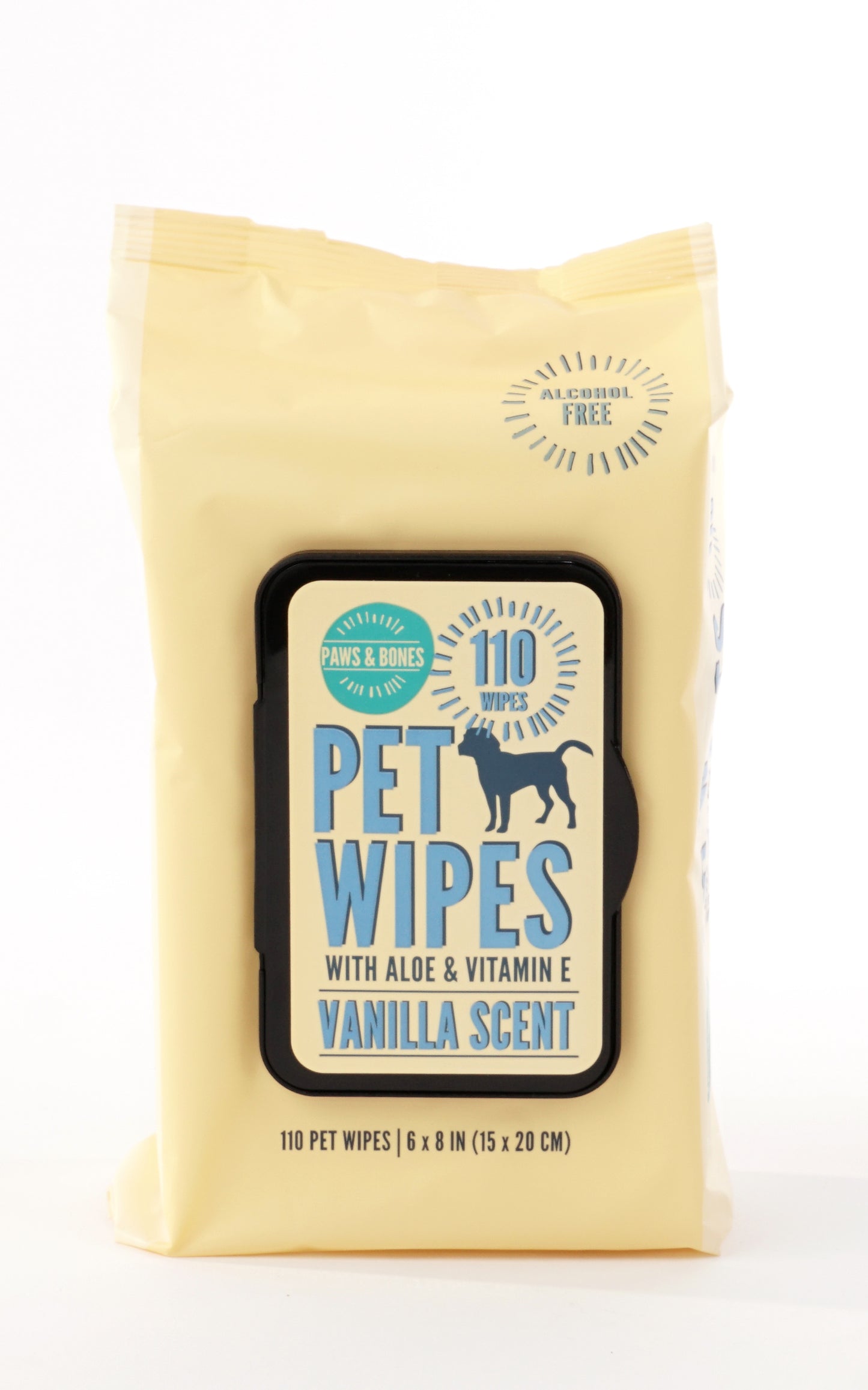 Precious Tails 110pc. Pet Wipes for Dogs, Dog Grooming Wipes, Puppy Wipes for Cleaning Deodorizing Paws, Butt, Body Extra Gentle with Aloe & Vitamin E.