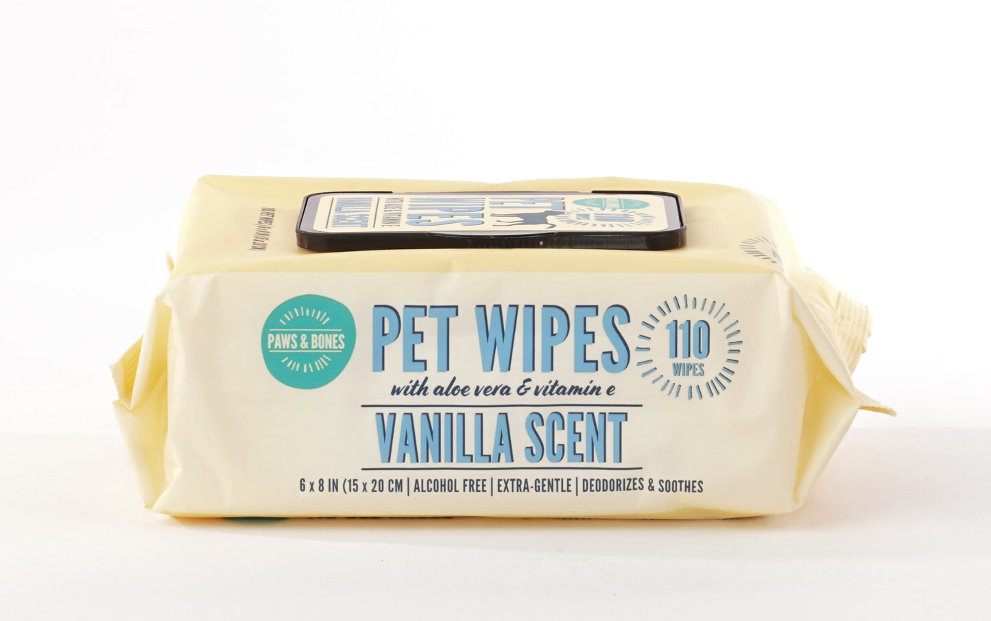 Precious Tails 110pc. Pet Wipes for Dogs, Dog Grooming Wipes, Puppy Wipes for Cleaning Deodorizing Paws, Butt, Body Extra Gentle with Aloe & Vitamin E.