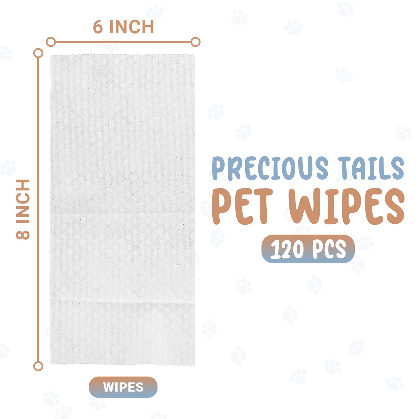 Precious Tails 120pc. Pet Wipes for Dogs, Dog Grooming Wipes, Puppy Wipes for Cleaning Deodorizing Paws, Butt, Body, Live. Love. Scented Wipe