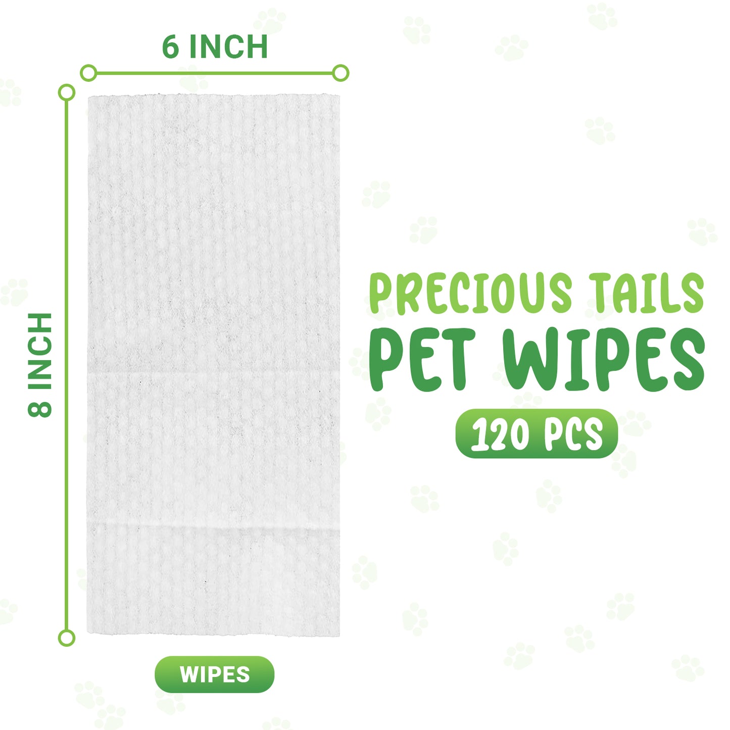 Precious Tails 120pc. Pet Wipes for Dogs, Dog Grooming Wipes, Puppy Wipes for Cleaning Deodorizing Paws, Butt, Body, Live. Love. Scented Wipe