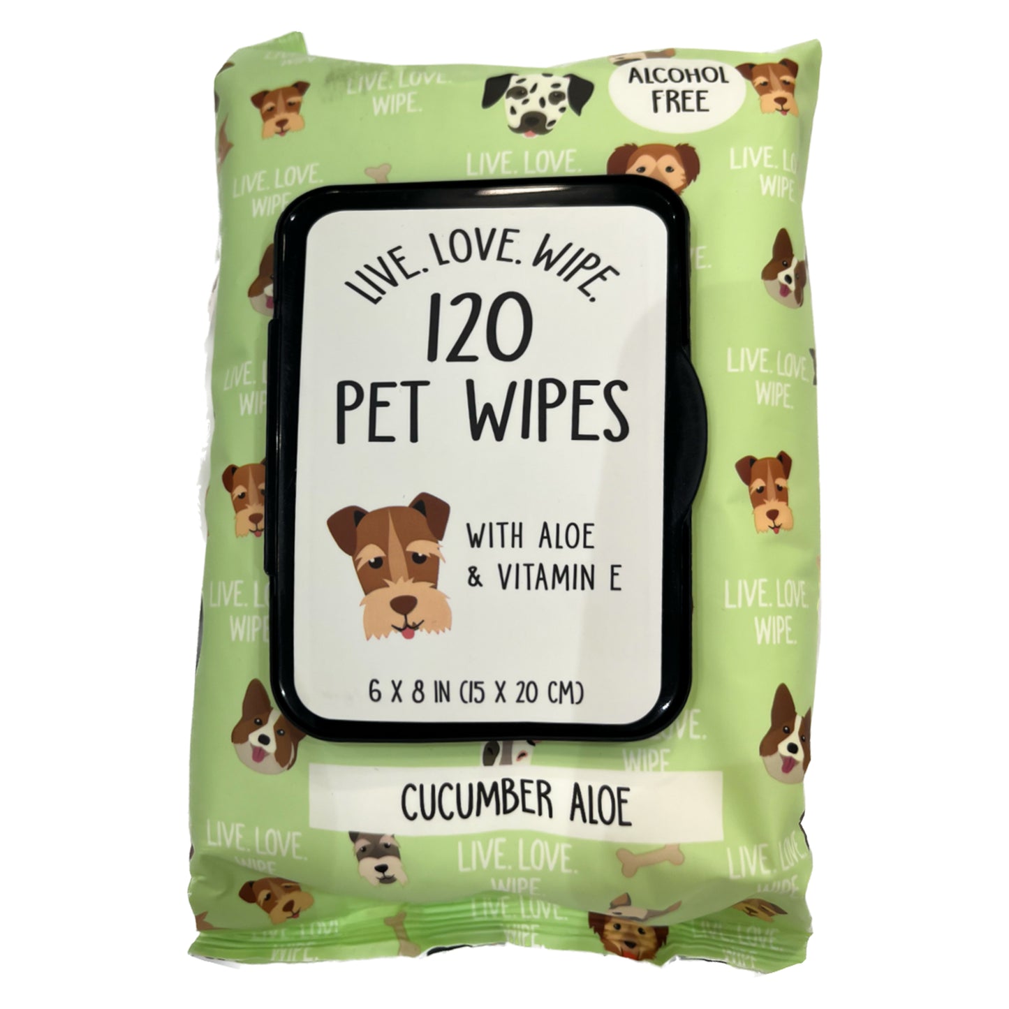 Precious Tails 120pc. Pet Wipes for Dogs, Dog Grooming Wipes, Puppy Wipes for Cleaning Deodorizing Paws, Butt, Body, Live. Love. Scented Wipe