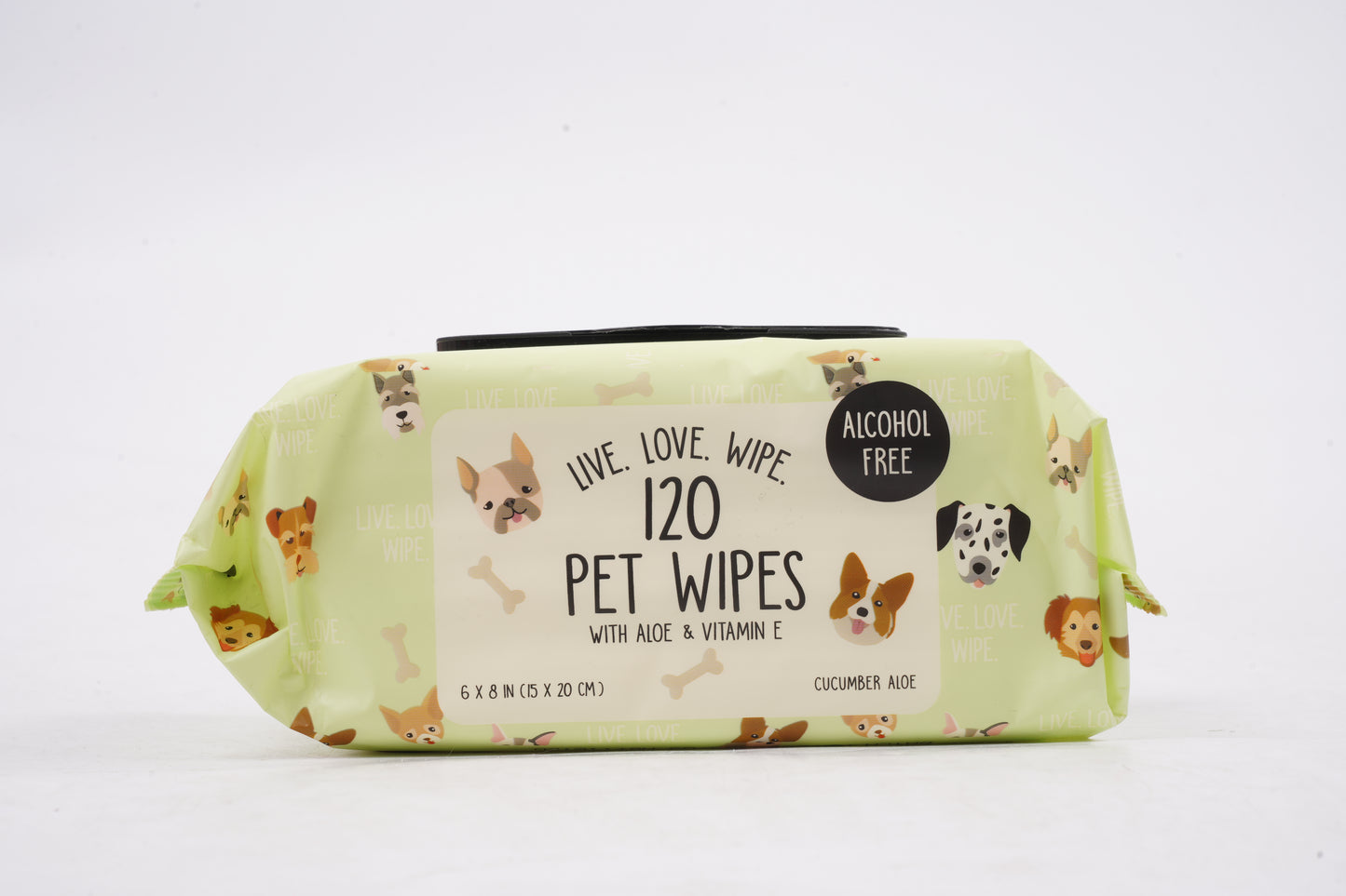 Precious Tails 120pc. Pet Wipes for Dogs, Dog Grooming Wipes, Puppy Wipes for Cleaning Deodorizing Paws, Butt, Body, Live. Love. Scented Wipe