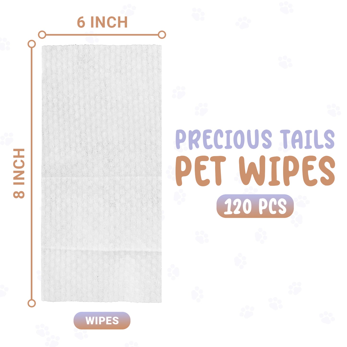 Precious Tails 120pc. Pet Wipes for Dogs, Dog Grooming Wipes, Puppy Wipes for Cleaning Deodorizing Paws, Butt, Body, Live. Love. Scented Wipe