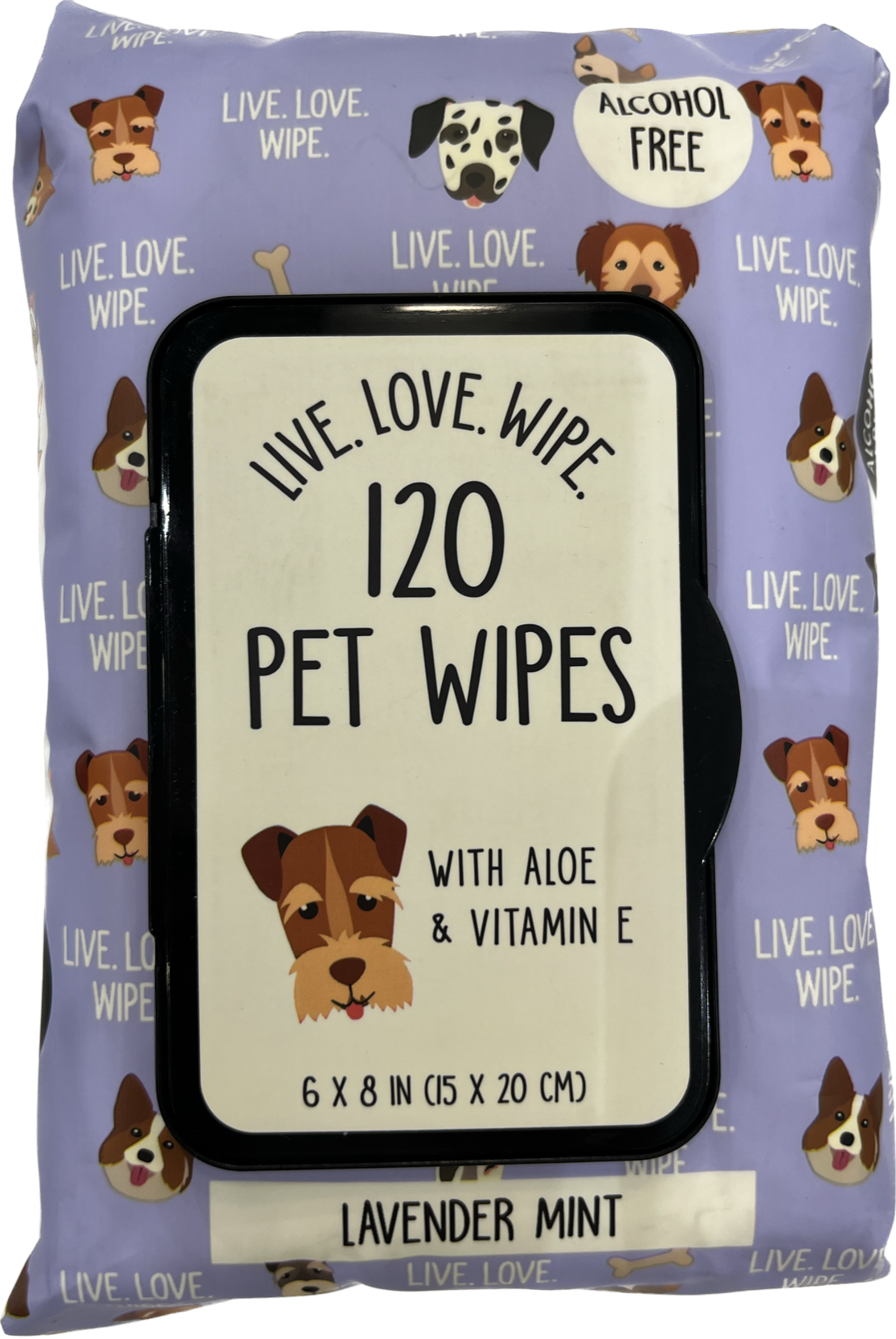 Precious Tails 120pc. Pet Wipes for Dogs, Dog Grooming Wipes, Puppy Wipes for Cleaning Deodorizing Paws, Butt, Body, Live. Love. Scented Wipe