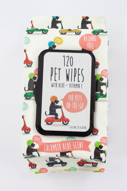 Precious Tails 120pc. Pet Wipes for Dogs, Dog Grooming Wipes, Puppy Wipes for Cleaning Deodorizing Paws, Butt, Body On The Go Wipe