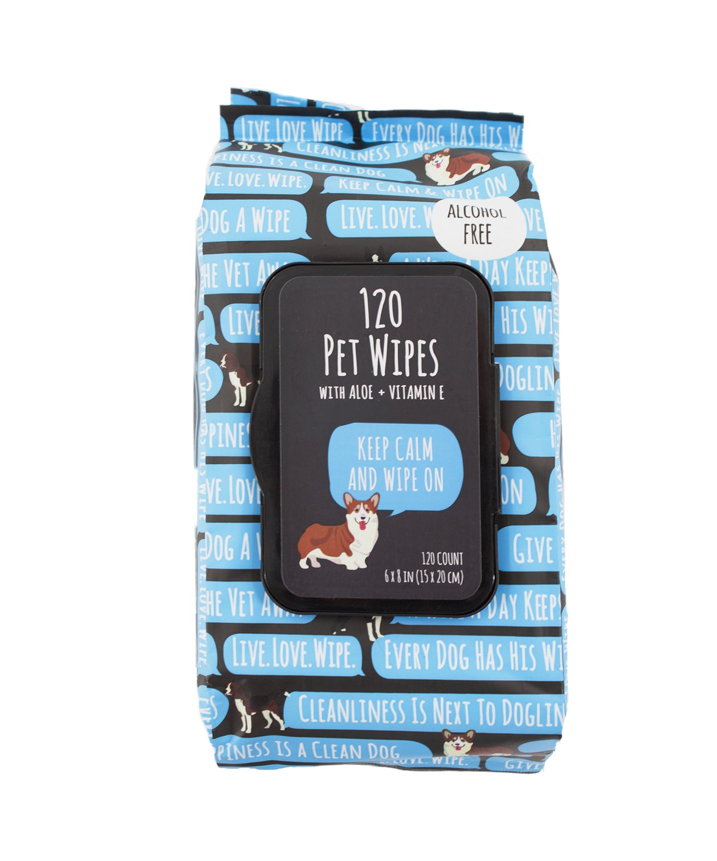 Precious Tails 120pc. Pet Wipes for Dogs, Dog Grooming Wipes, Puppy Wipes for Cleaning Deodorizing Paws, Butt, Body Statements Scented Wipe