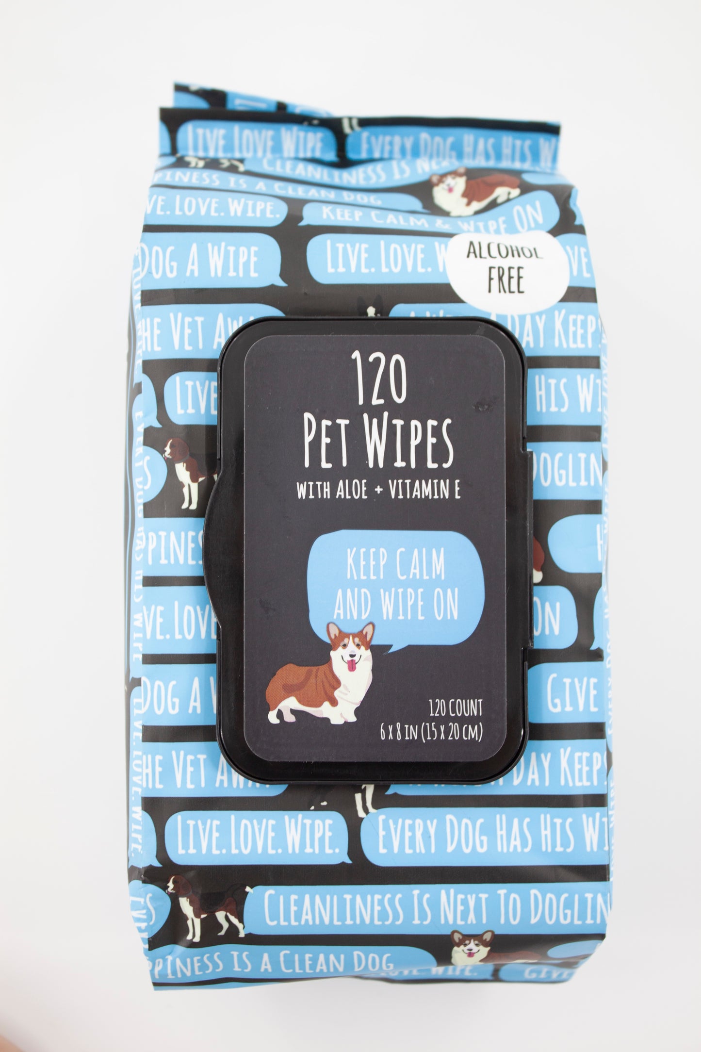 Precious Tails 120pc. Pet Wipes for Dogs, Dog Grooming Wipes, Puppy Wipes for Cleaning Deodorizing Paws, Butt, Body Statements Scented Wipe