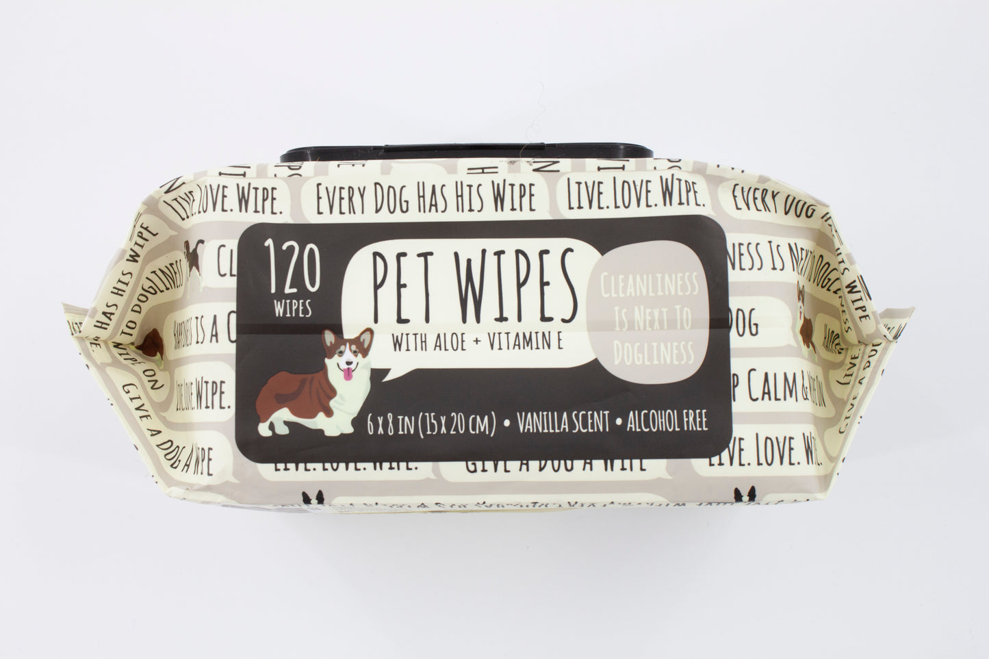 Precious Tails 120pc. Pet Wipes for Dogs, Dog Grooming Wipes, Puppy Wipes for Cleaning Deodorizing Paws, Butt, Body Statements Scented Wipe