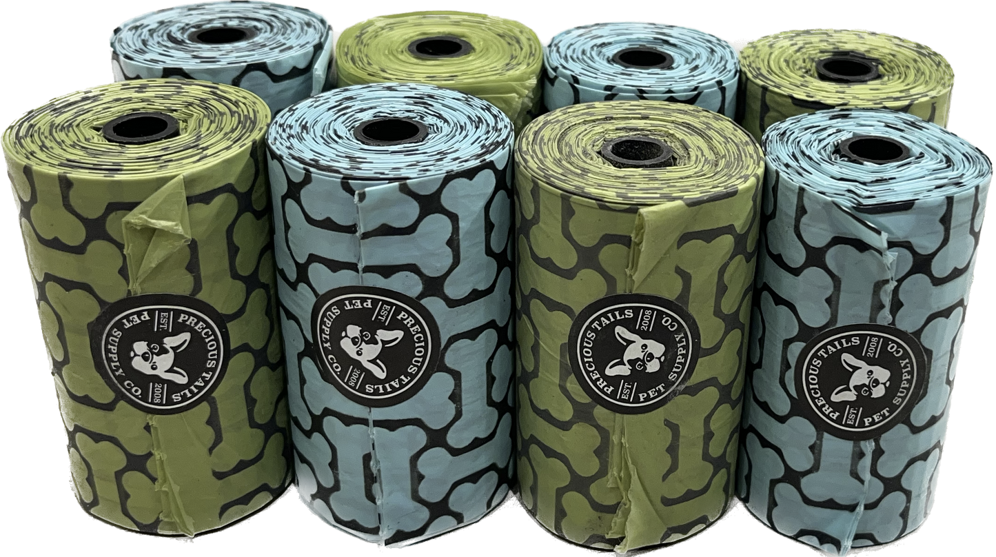 Precious Tails Dog Poop Bags, Leak-Proof Pet Waste Bag Rolls Refills for Dog, 160 ct