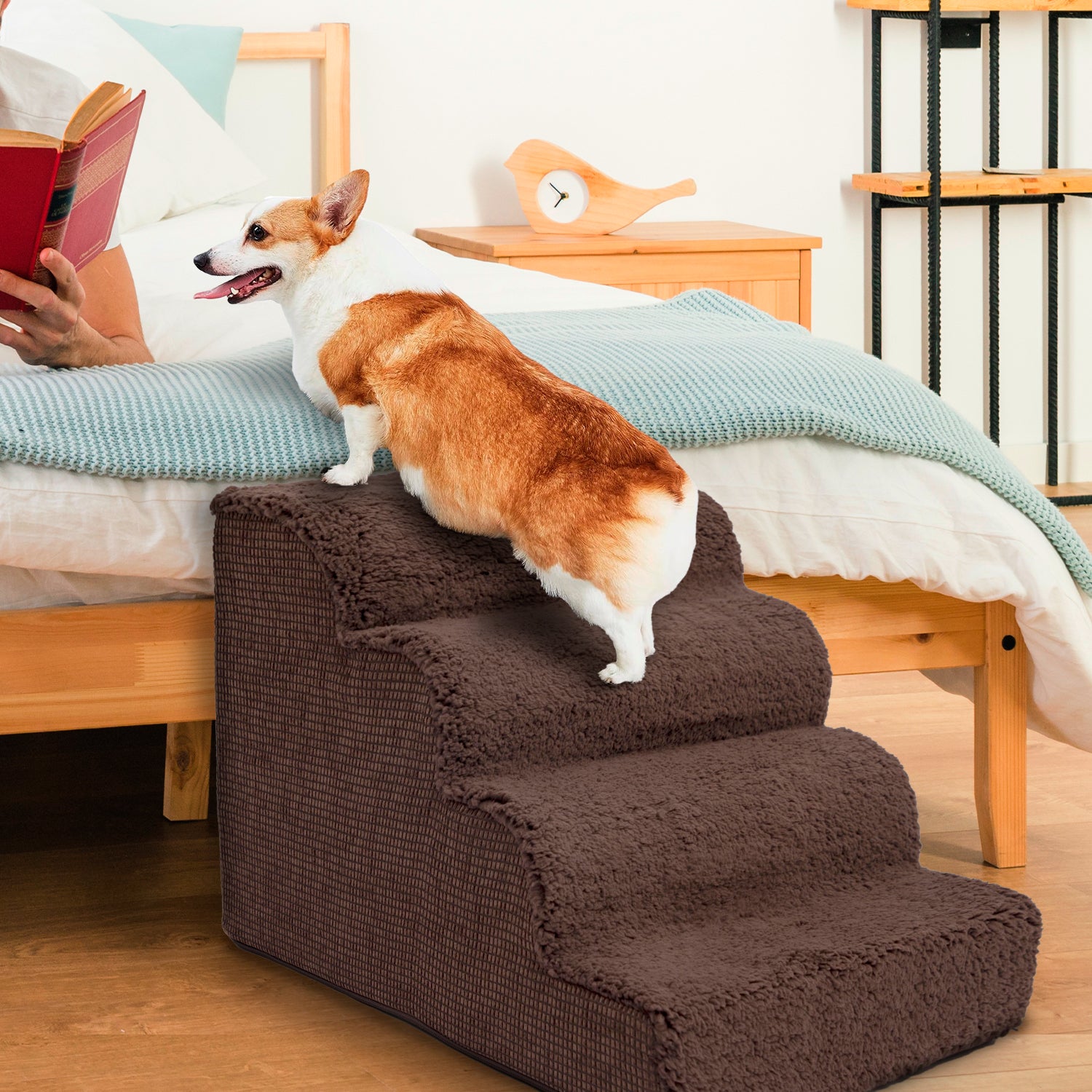 Non slip Pet Stairs for High Bed Dog Steps for Couch