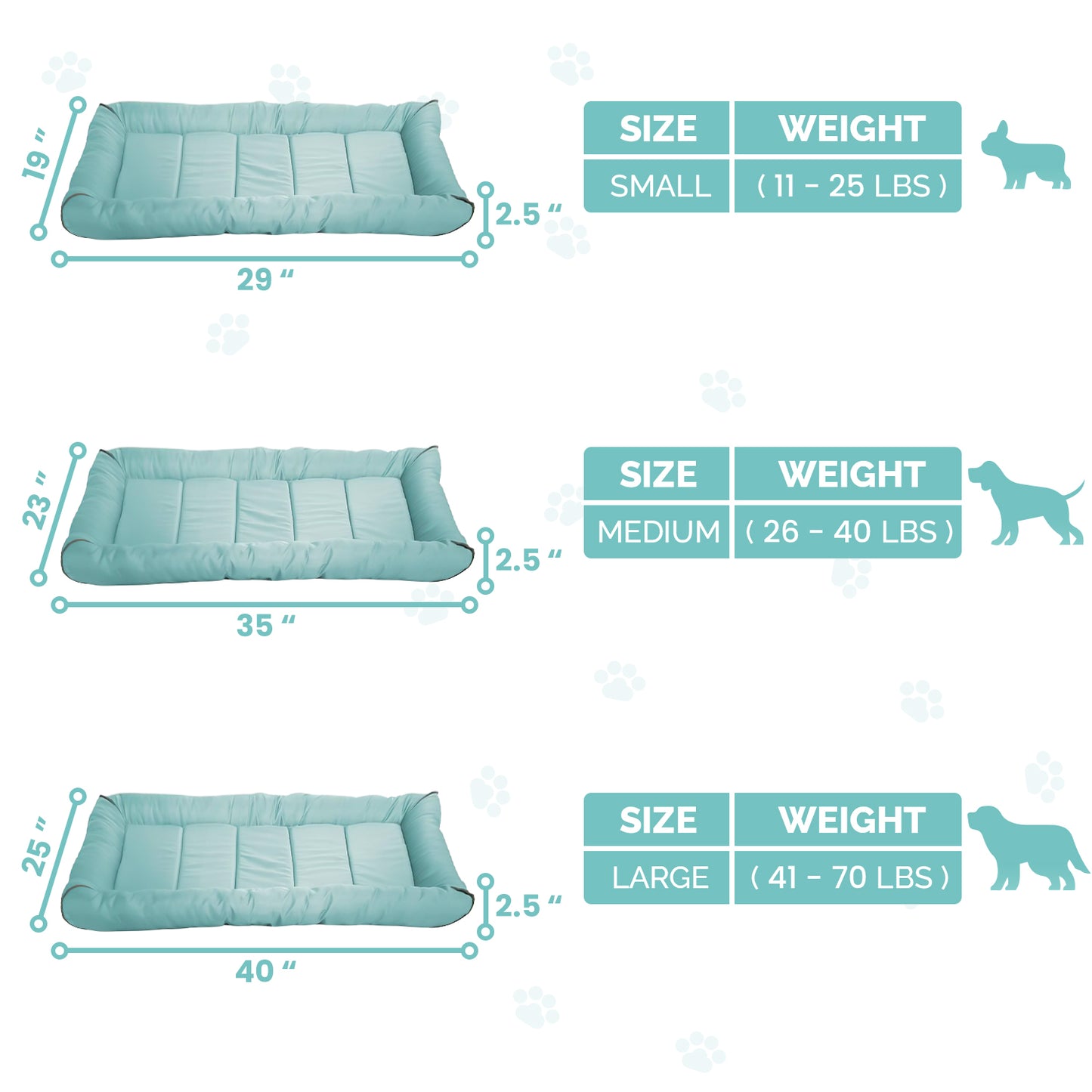 Restology Dog Beds Crate Pad for Dogs, Waterproof Extra Tuff Sleeping Mat for Pets, Soft Fluffy Pet Kennel