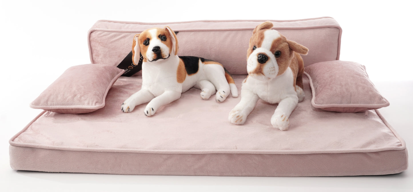 Precious Tails Orthopedic Pet Bed - Stylish Beds for Cats and Dogs,  Modern Sofa Couch for Small-Medium Dog