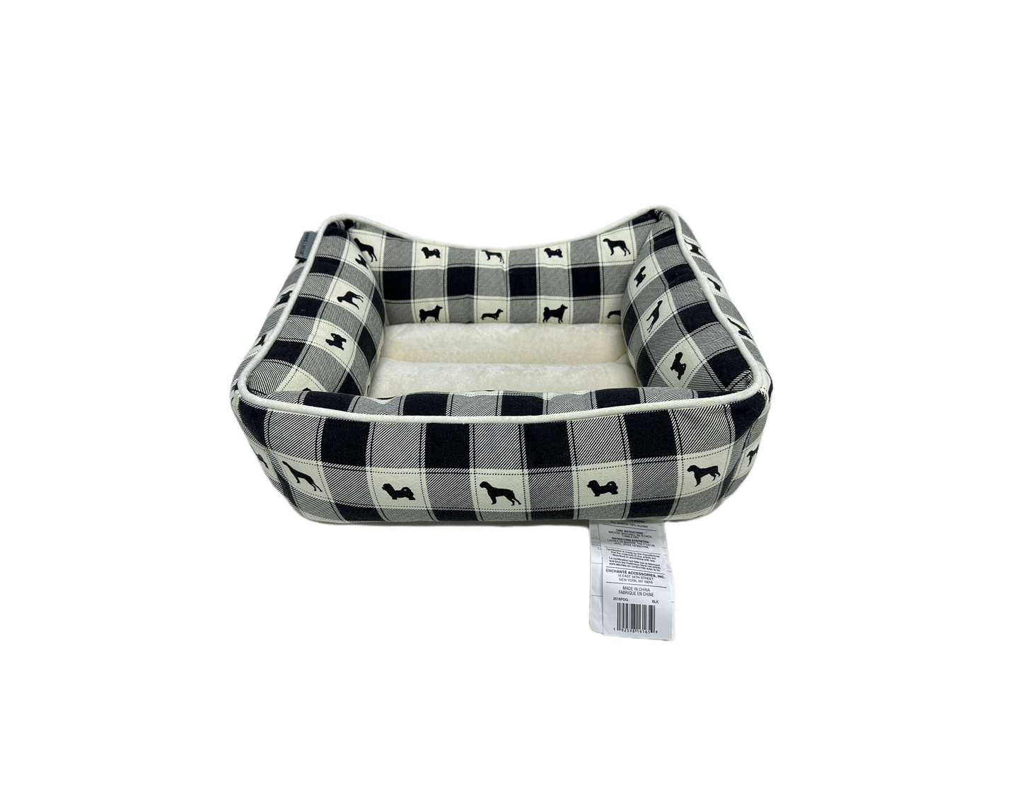 Paws and Décor All Over Plaid Dogs Cuddler - Ultra-Plush, Comfort Printed Pet Bed for Dogs and Cats - Cozy, Durable, and Luxurious Sleep Space with Stellar Design