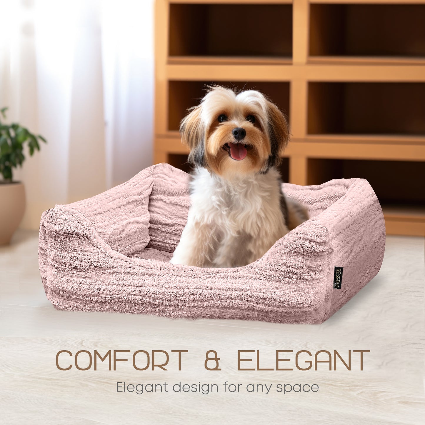 Reserve Jacquard Cuddler, Ultra-Soft & Elegant Pet Bed for Dogs & Cats, Designed for Comfort and Durability