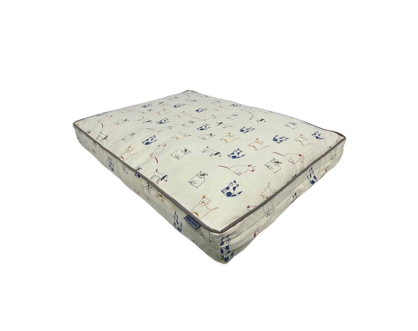 Paws and Décor Orthopedic Dog Bed - Enhanced Joint Support with Outlined Dog Design, Durable High-Density Foam Mattress for Comfort For Dogs.