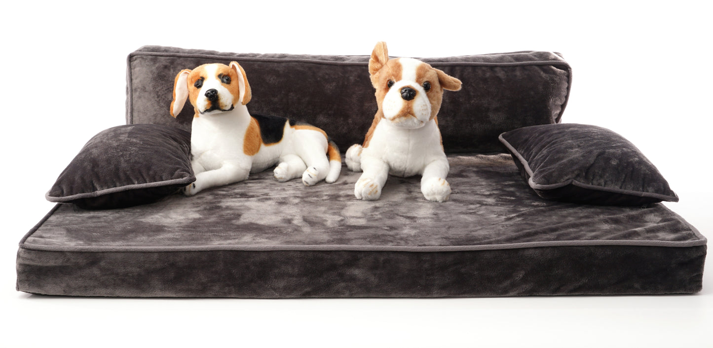 Precious Tails Orthopedic Pet Bed - Stylish Beds for Cats and Dogs,  Modern Sofa Couch for Small-Medium Dog