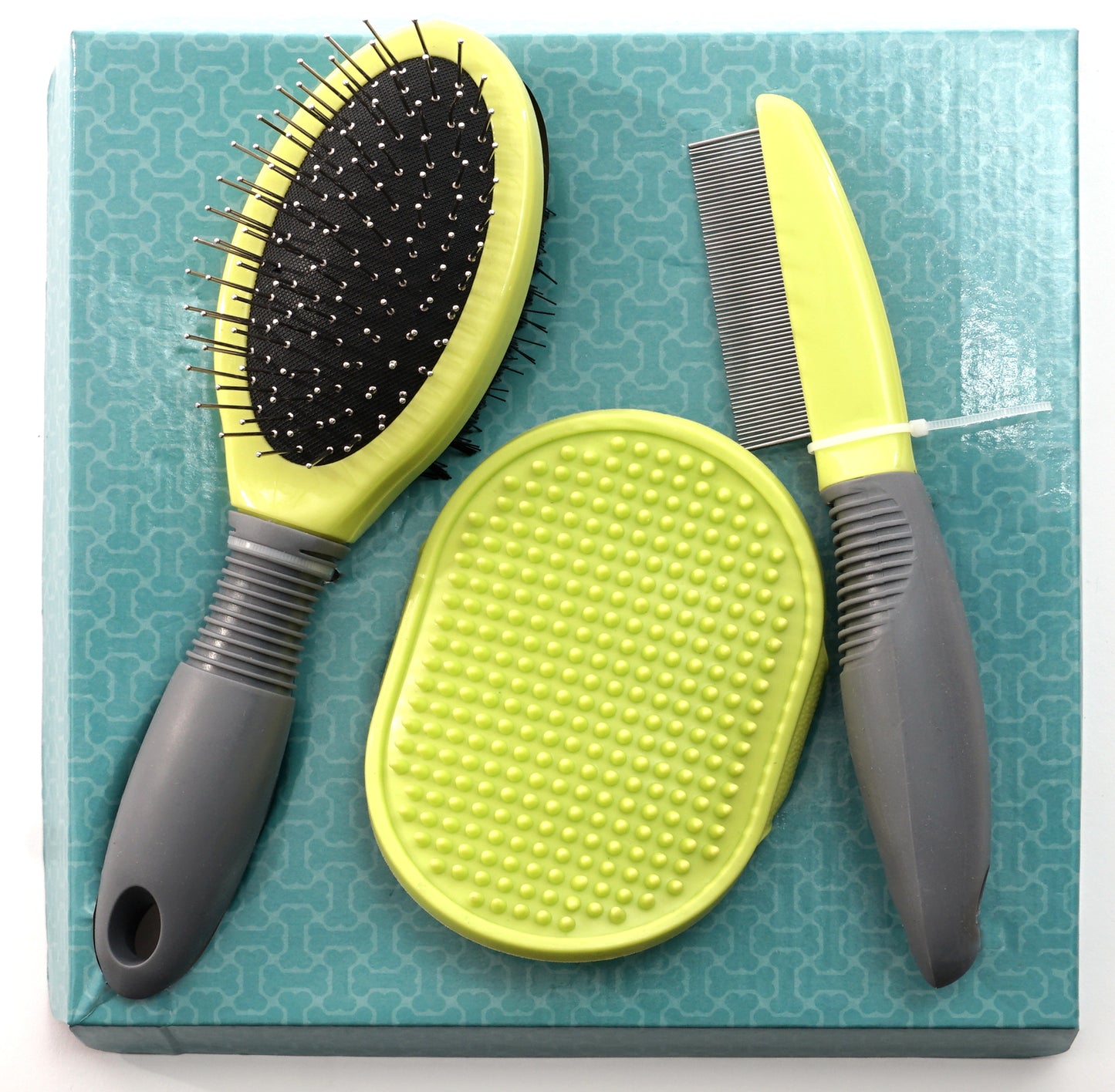 Precious Tails 3-Piece Pet Grooming Kit for Dogs and Cats, Brush Set for Removing Tangled Fur