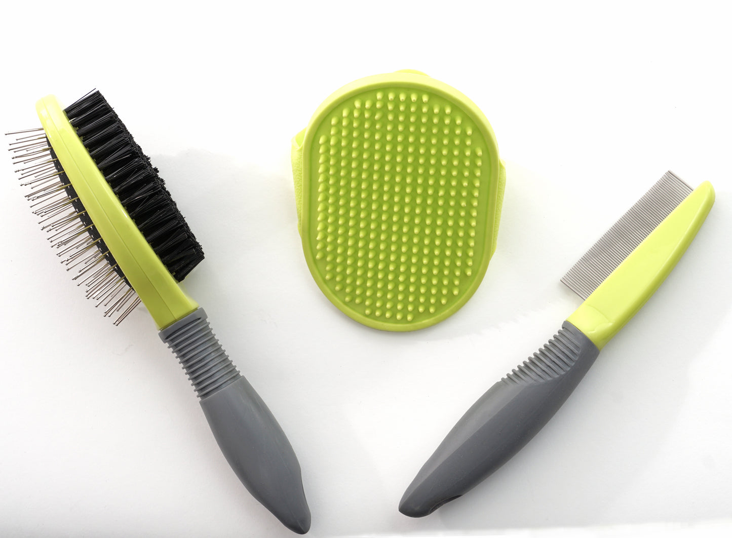 Precious Tails 3-Piece Pet Grooming Kit for Dogs and Cats, Brush Set for Removing Tangled Fur