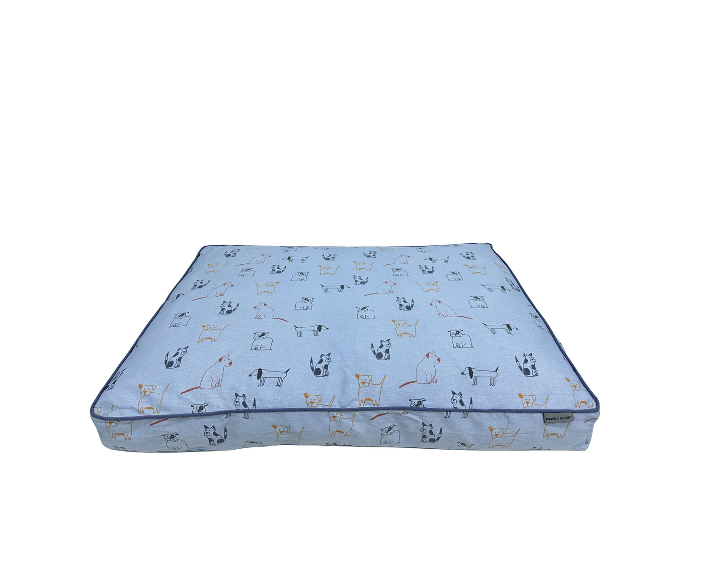 Paws and Décor Orthopedic Dog Bed - Enhanced Joint Support with Outlined Dog Design, Durable High-Density Foam Mattress for Comfort For Dogs.