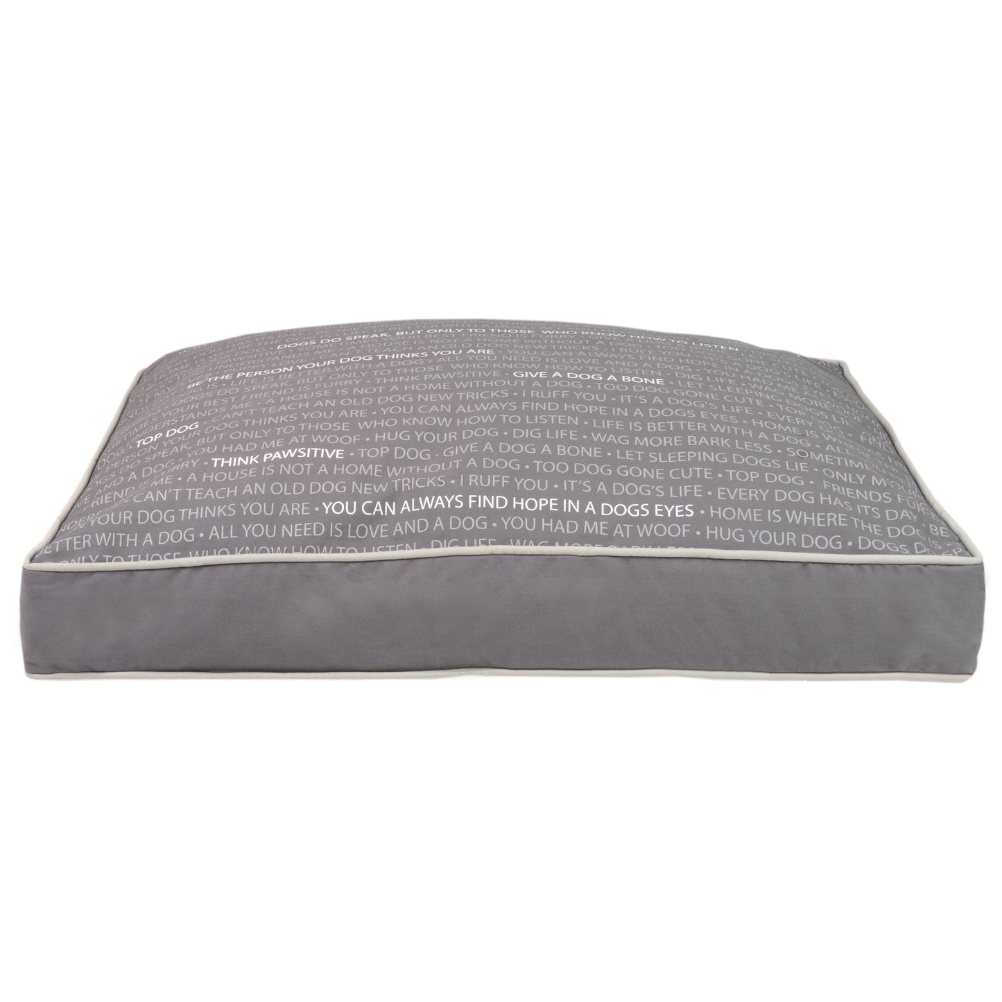 Precious Tails Urban Conversational Orthopedic Memory Foam Canvas Pillow Bed