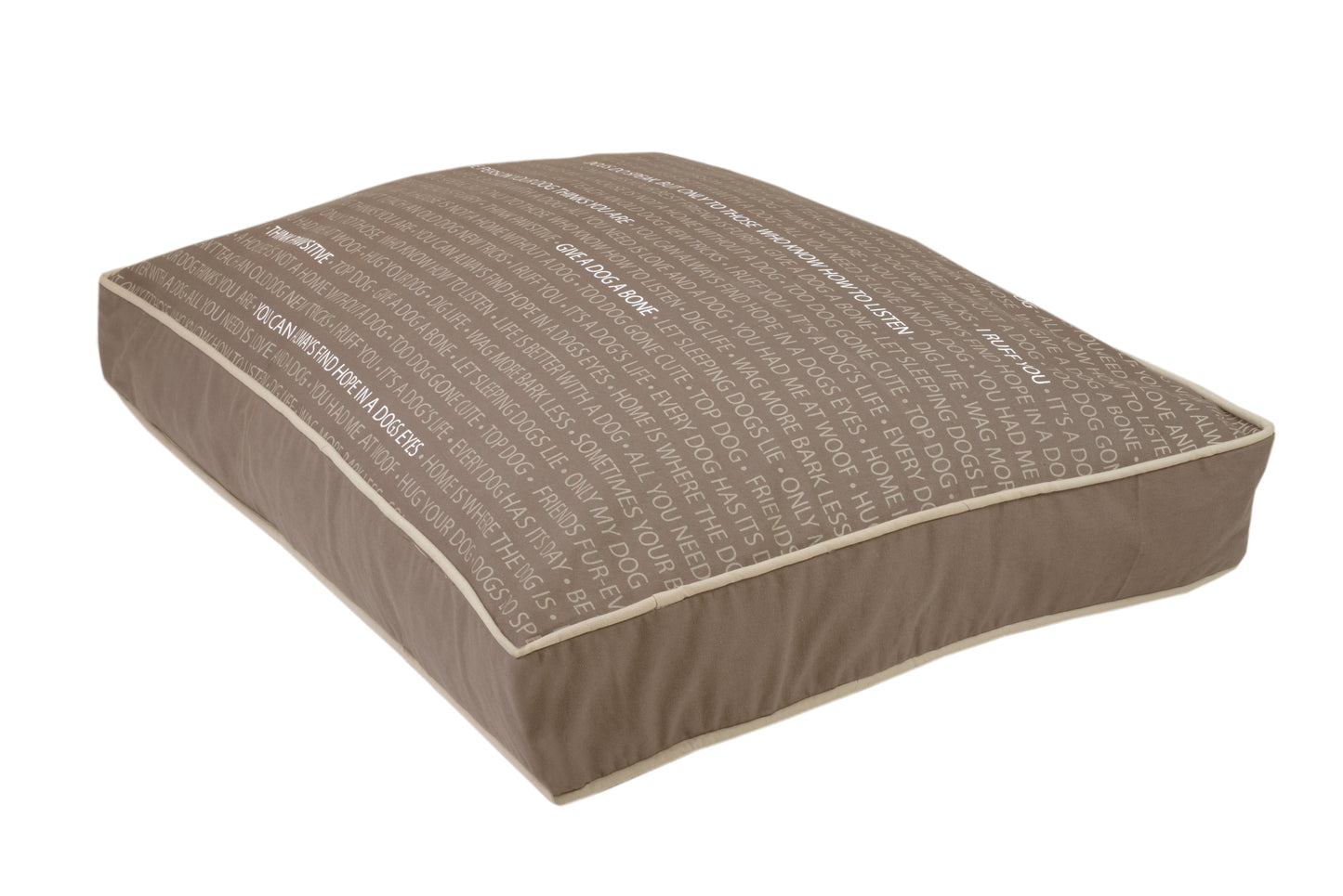 Precious Tails Urban Conversational Orthopedic Memory Foam Canvas Pillow Bed