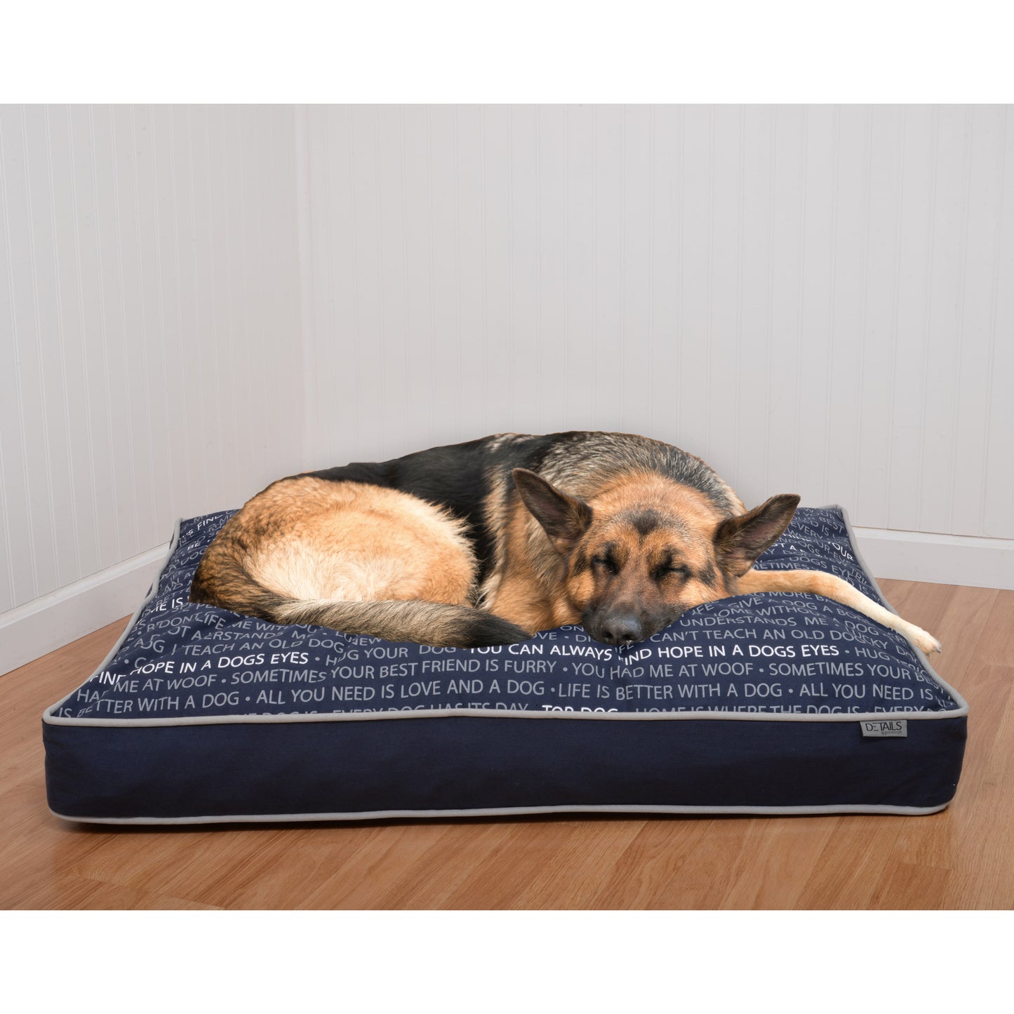 Precious Tails Urban Conversational Orthopedic Memory Foam Canvas Pillow Bed