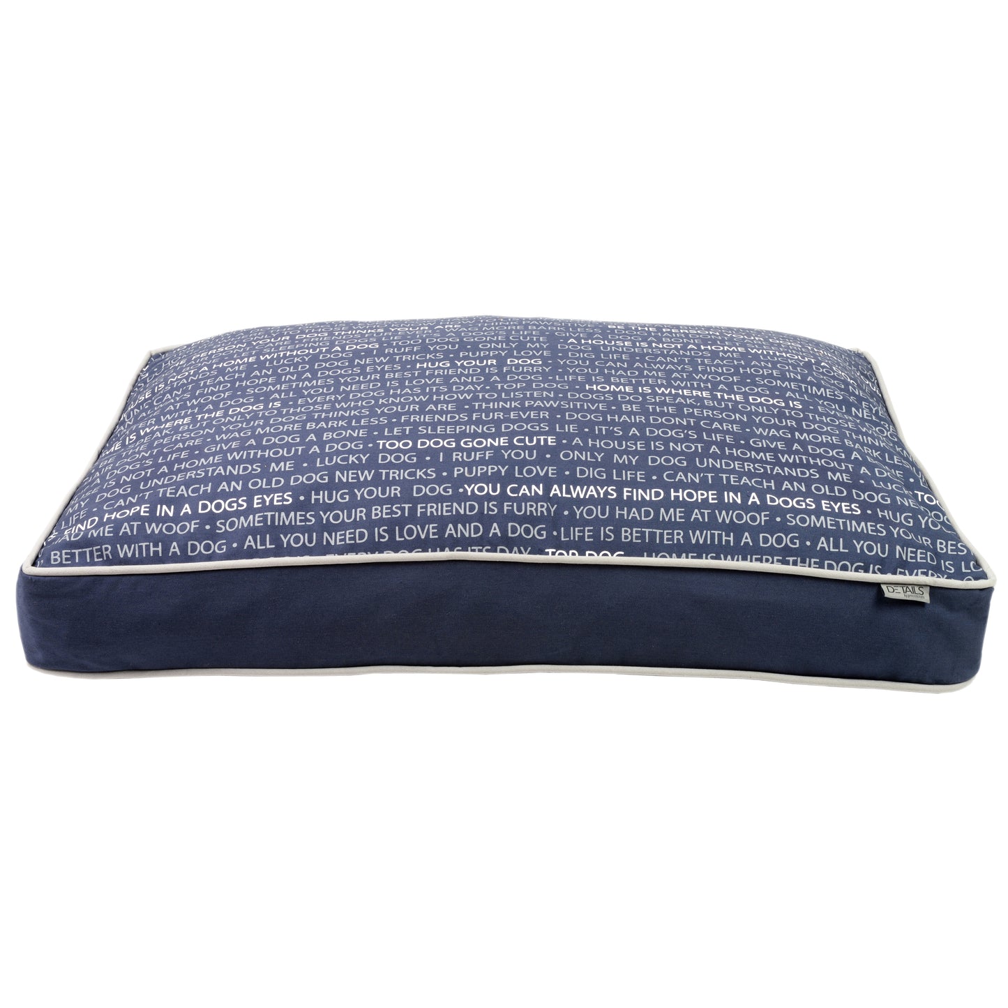 Precious Tails Urban Conversational Orthopedic Memory Foam Canvas Pillow Bed