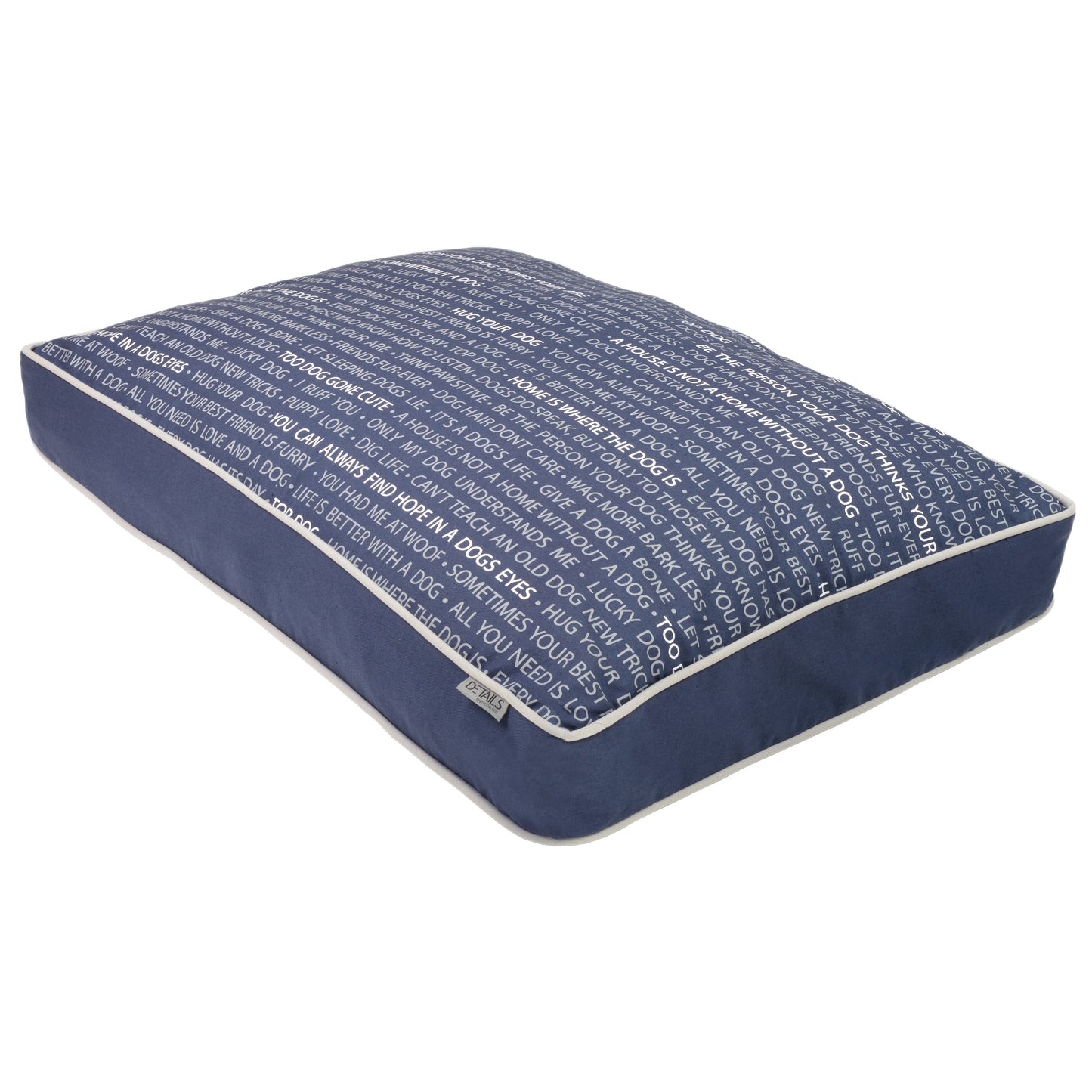 Precious Tails Urban Conversational Orthopedic Memory Foam Canvas Pillow Bed