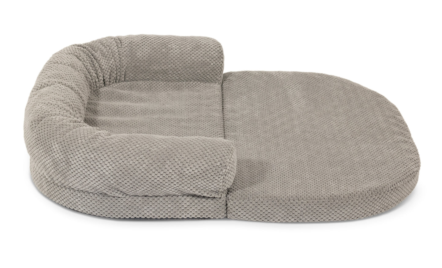 Precious Tails Orthopedic Bolstered Fold Out Round Chaise Dog Bed