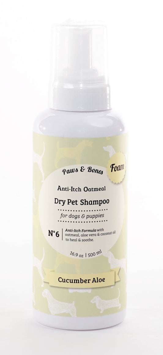 Precious Tails Pet Shampoo for Dogs,  Anti-Itch Oatmeal Dry Shampoo for Soothing and Healing Itchy Skin