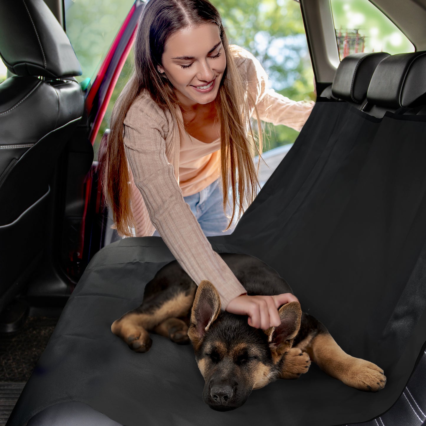 Co-Pilot Waterproof Dog Seat Cover for Back Seat - Pet Car Cover  - Nonslip Bench Protector for Dogs