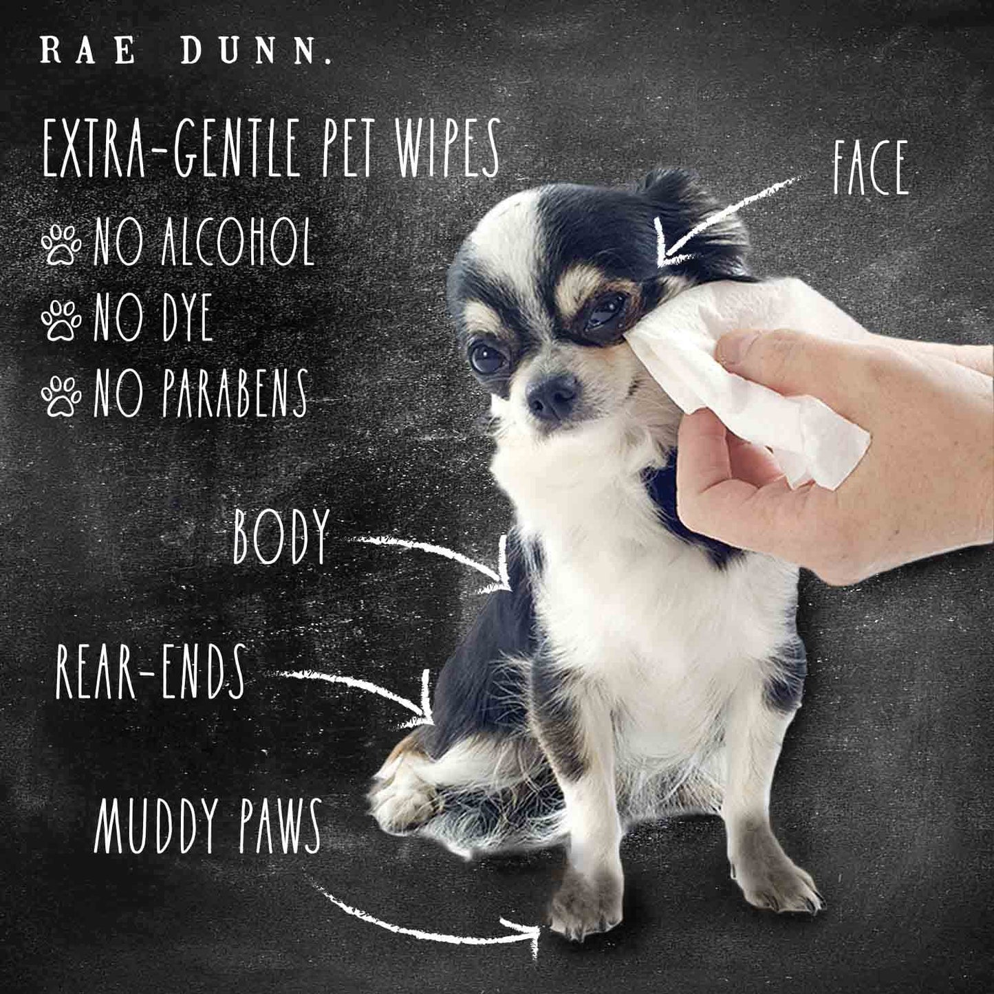 Rae Dunn "Good Clean Dog." Pet Wipes