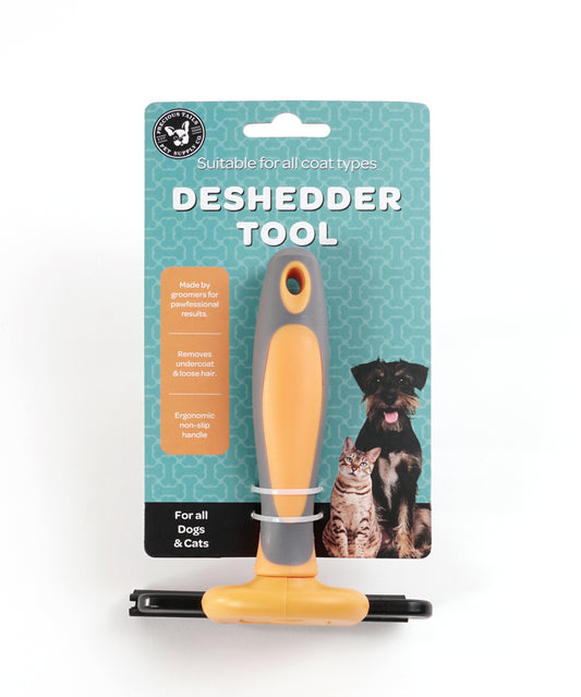 Precious Tails Pet Grooming Brush,  Deshedding Tool for Cats and Dogs, Dematting Undercoat Rake, Dog Brush for Shedding, Reduce Shedding