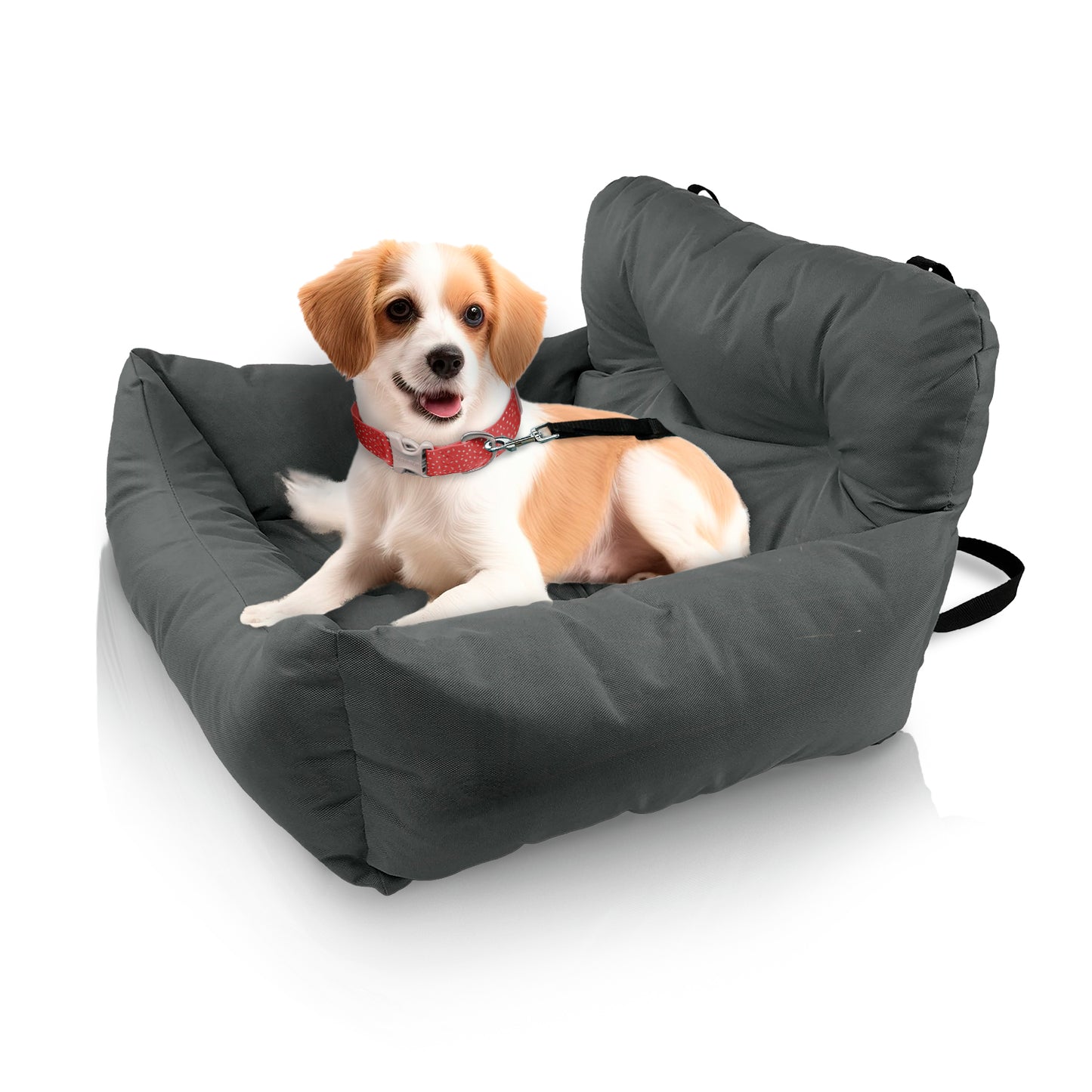 Co-Pilot Dog Beds for Cars -  Booster Safety Car Seats for Small Dogs - Travel Pet Bed, Seat Belt Compatible