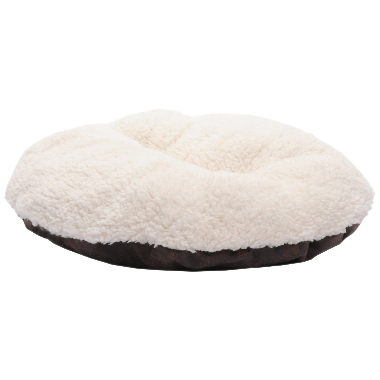 Details Pet Cave Bed for Small Dogs Cats, Calming Hooded Dog Bed Dome, Vegan Leather,  Deep Dish