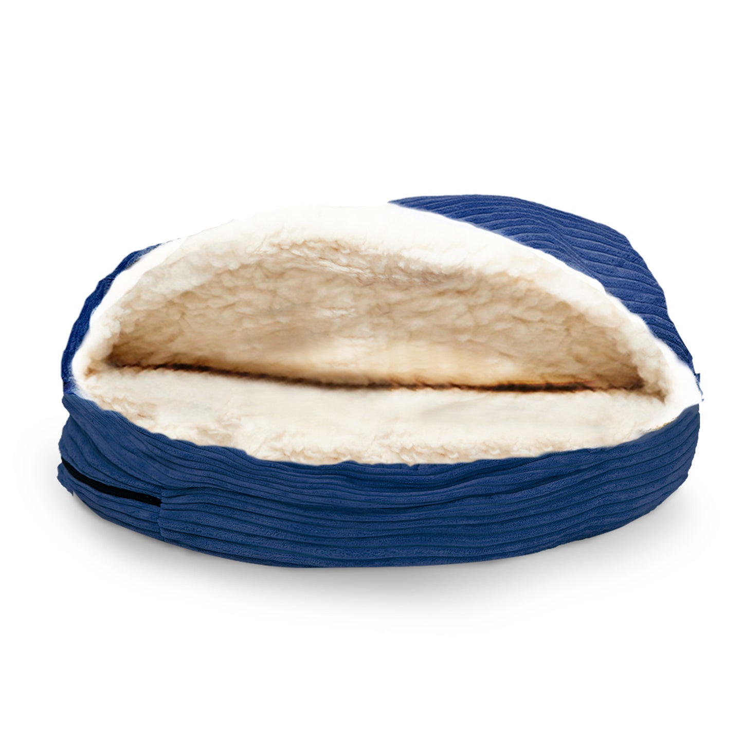 Details Cozy Pet Bed Cave, Hooded Dog Bed Dome for Small Medium Dogs, Washable, Corduroy and Sherpa Lined Pouched Beds