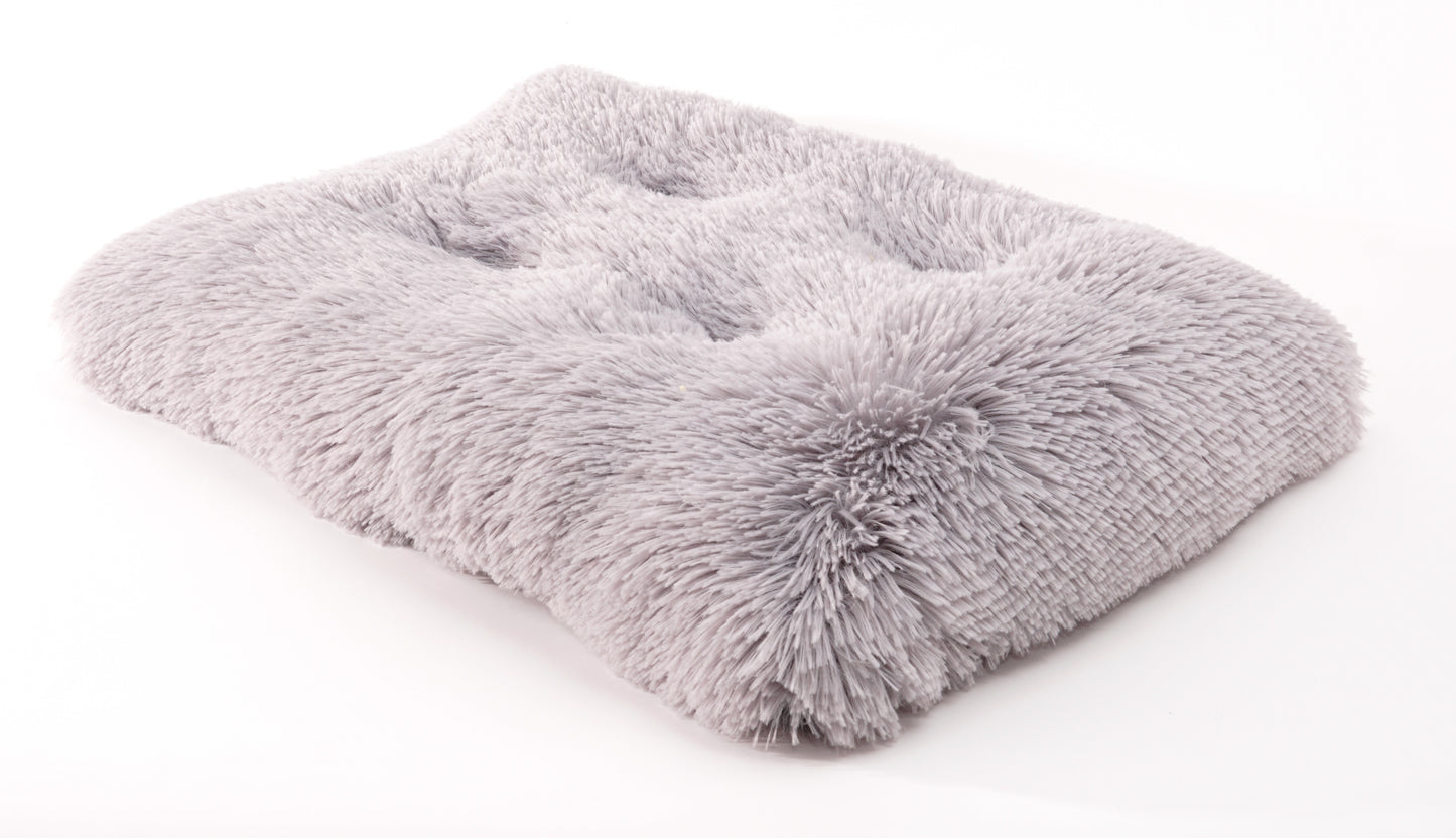 Details Pet Bed Mat, Tufted Plush Eyelash Faux Fur Calming Blanket Carpet Rug Mattress for Cats and Dogs