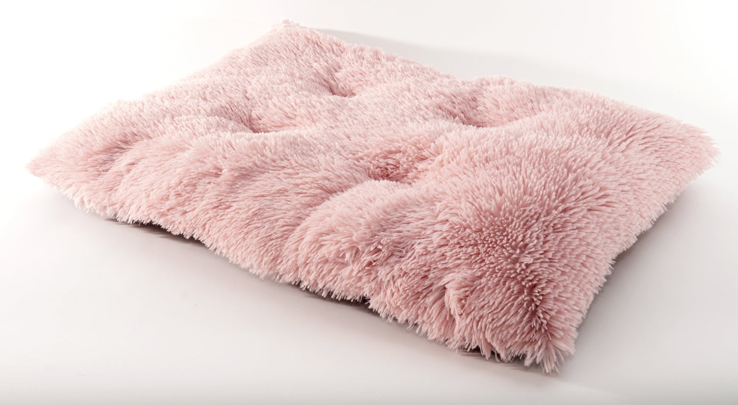 Details Pet Bed Mat, Tufted Plush Eyelash Faux Fur Calming Blanket Carpet Rug Mattress for Cats and Dogs