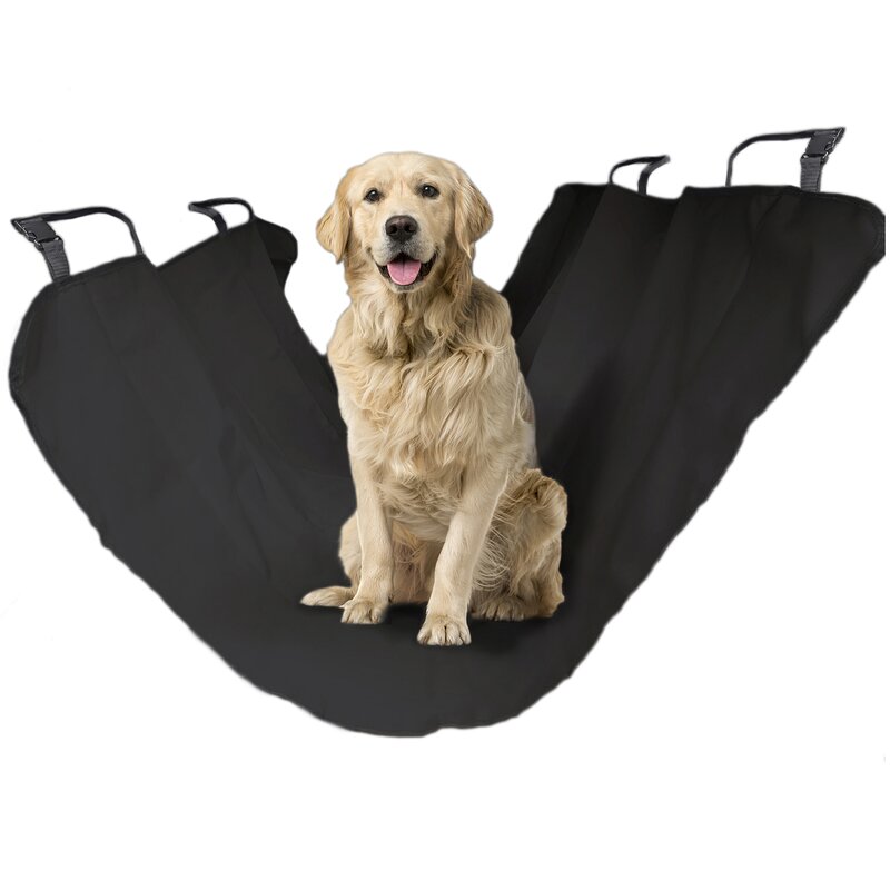 Co-Pilot Dog Car Seat Cover - Pet Hammock for Back Seat, 100% Waterproof, Durable