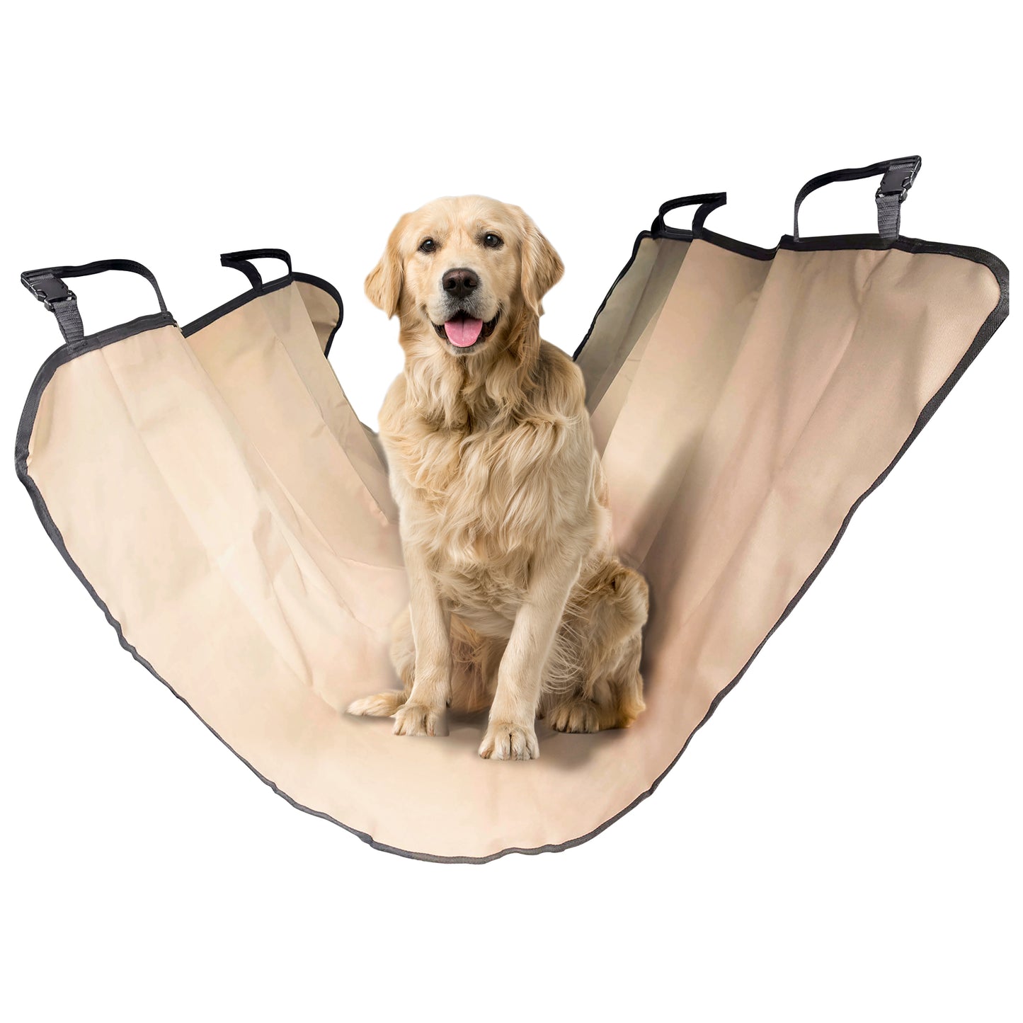 Co-Pilot Dog Car Seat Cover - Pet Hammock for Back Seat, 100% Waterproof, Durable