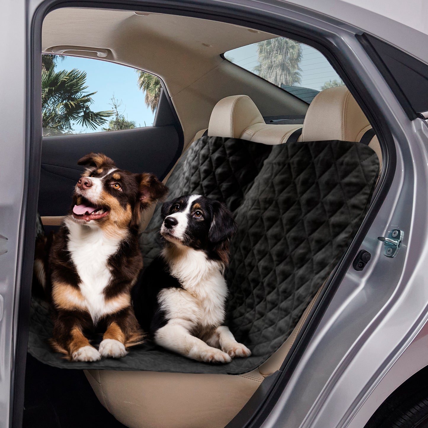 Co-Pilot Car Seat Cover for Pets - Back Seat Protector for Dogs - Pet Hammock, Scratch-Proof, Durable, Quilted Microsuede