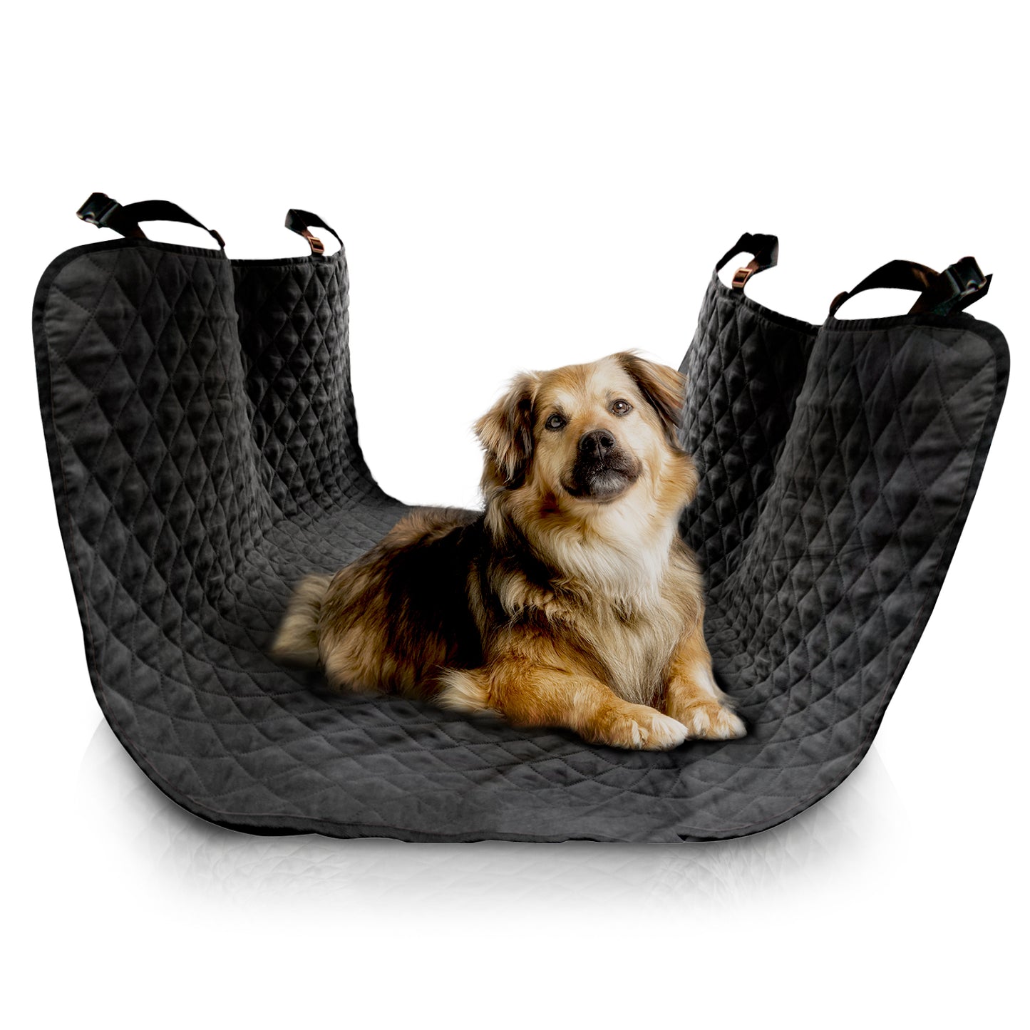 Co-Pilot Car Seat Cover for Pets - Back Seat Protector for Dogs - Pet Hammock, Scratch-Proof, Durable, Quilted Microsuede