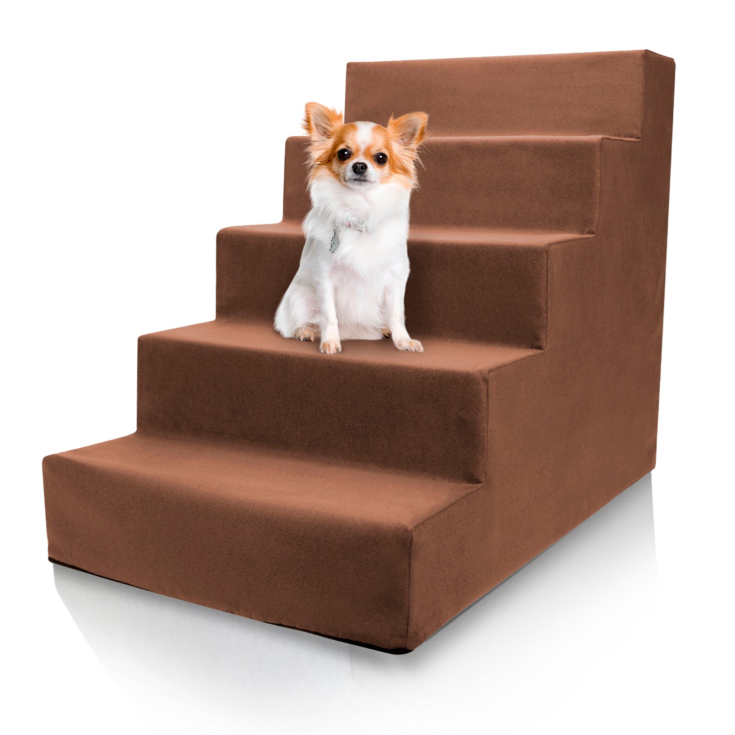 5 Step Pet Stairs Dog Stairs for Bed and Couch Portable Dog Stairs